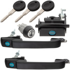 VW GOLF III 91-98 zestaw 2x klamka + stacyjka + zamek bagażnika kpl.