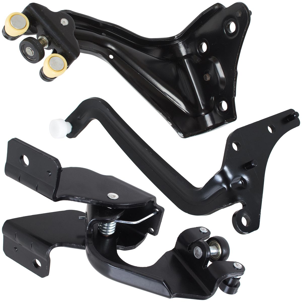 Peugeot Expert II / Expert Tepee 2007- wózek drzwi bocznych przesuwnych GÓRA + ŚRODEK z ŁAPĄ + DÓŁ z ŁAPĄ 3 szt. KPL