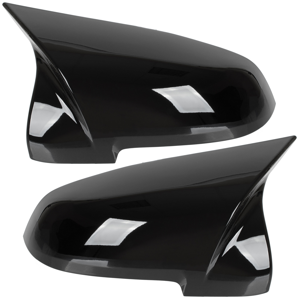 BMW 5 F07 F10 F11 13-17 nakładka lusterka BLACK GLOSSY lewa + prawa 2 szt. KPL