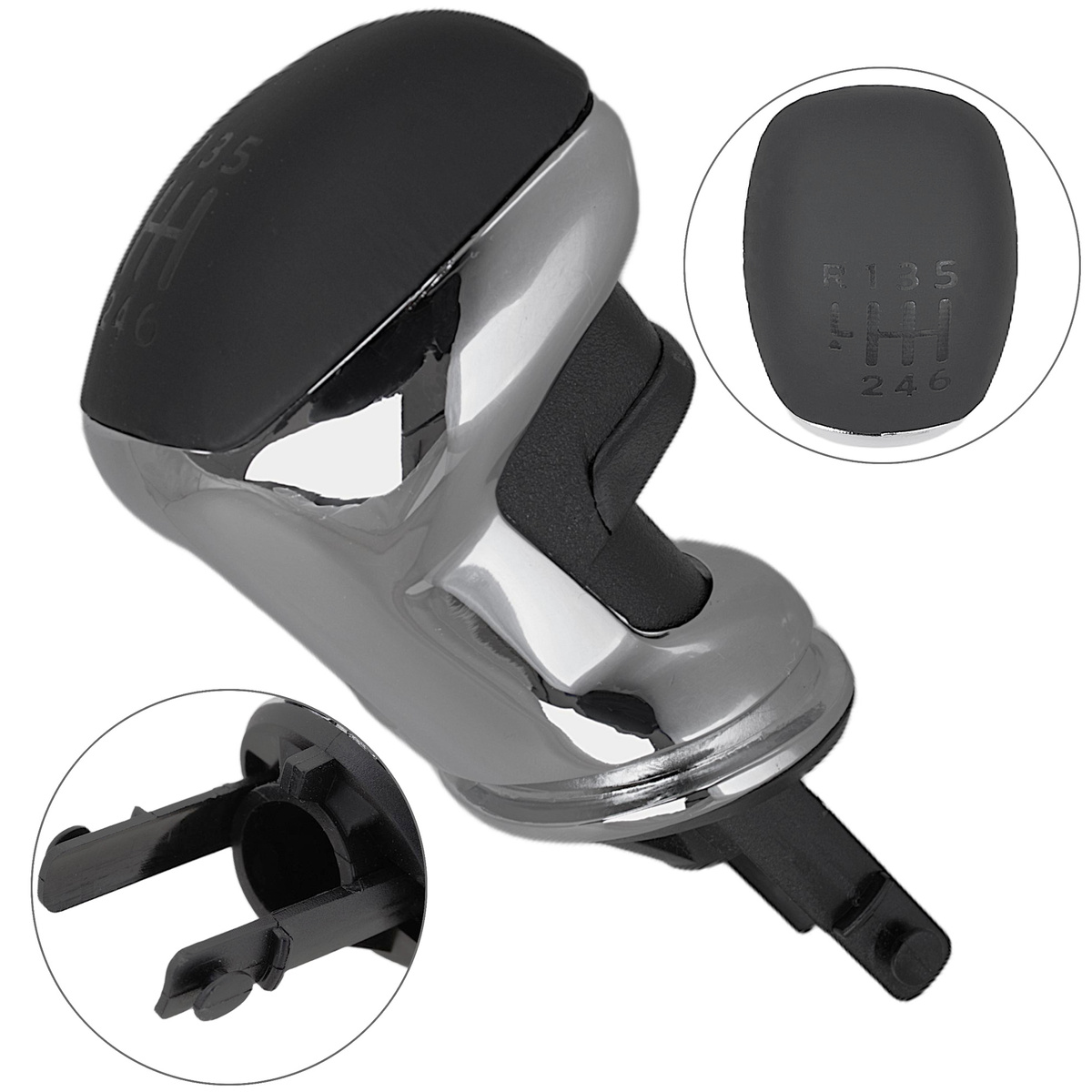 PEUGEOT 3008 II 16-24 gałka zmiany biegów 6 BIEGOWA CHROM