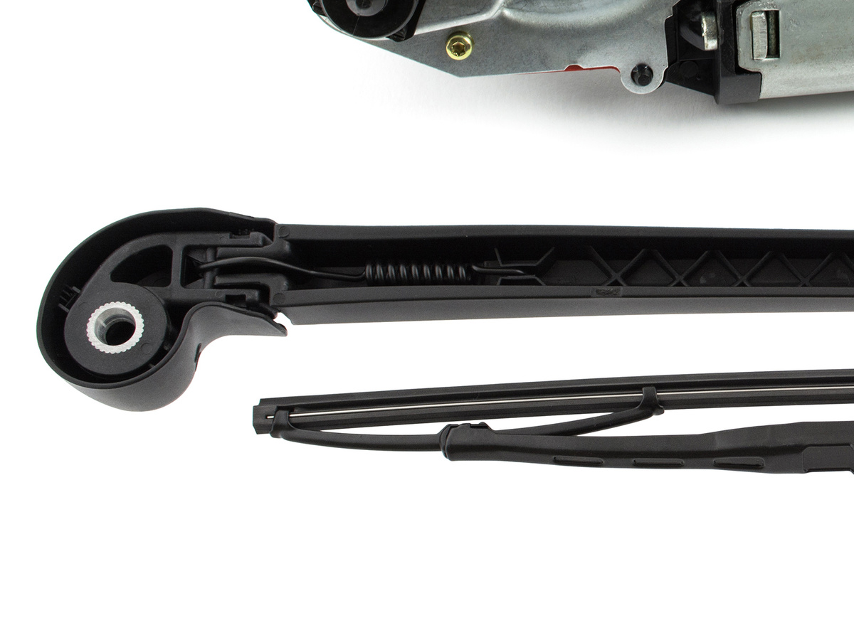 Audi A4 B6 / Avant 00-04 ZESTAW: silniczek wycieraczki + wycieraczka tylna ramię + pióro + dysza spryskiwacza tylnej szyby 3szt KPL