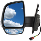 Opel Combo 2012- lusterko zewnętrzne PODWÓJNE ELEKTRYCZNE OGRZEWANE czarne BEZ CZUJNIKA lewe