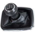 Seat Alhambra 2000- gałka zmiany biegów CZARNA + mieszek z ramką CHROM 5 BIEGÓW OTWÓR 23MM