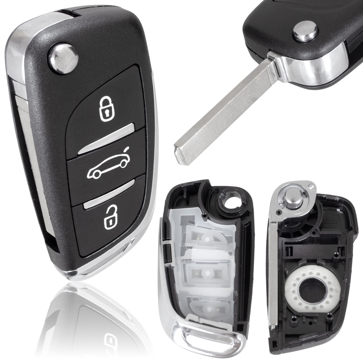 Citroen C4 C5 C-Elysee DS4 obudowa pilota 3 PRZYCISKI