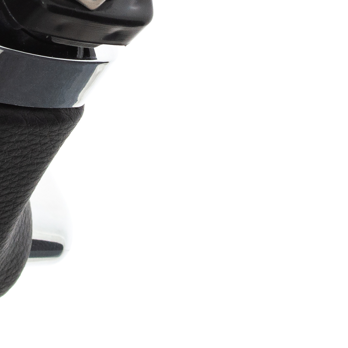 VW Tiguan 2007- AUTOMAT gałka zmiany biegów CZARNA EKOSKÓRA + CHROM