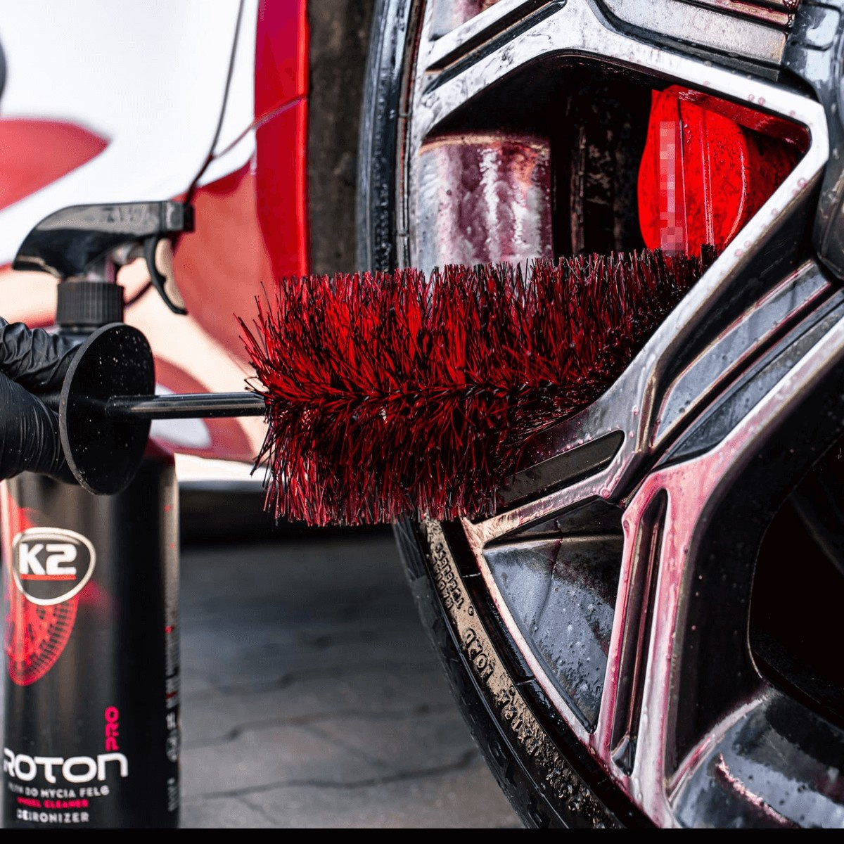 Szczotka detailingowa do felg i kołpaków K2 SCEPTER D7010