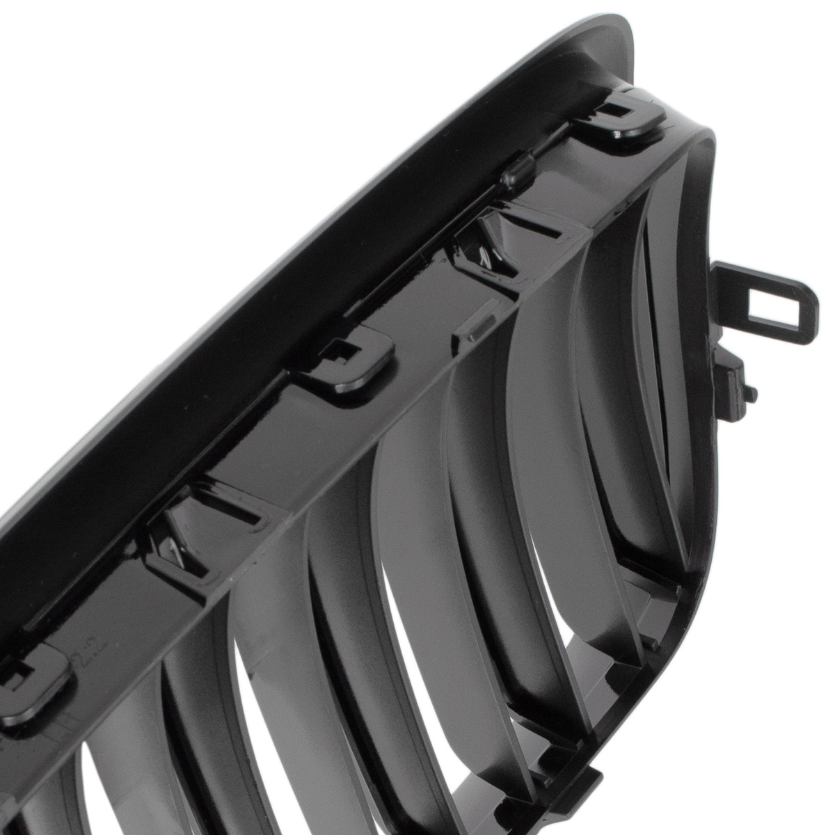 BMW X5 E70 06-13 atrapy między reflektory (nerki) lewa + prawa kpl. BLACK GLOSSY DOUBLE BAR
