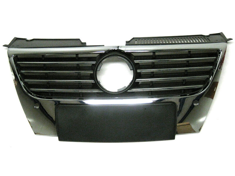 VW Passat B6 05-10 atrapa między reflektory (grill) WĄSKA TABLICA REJESTRACYJNA