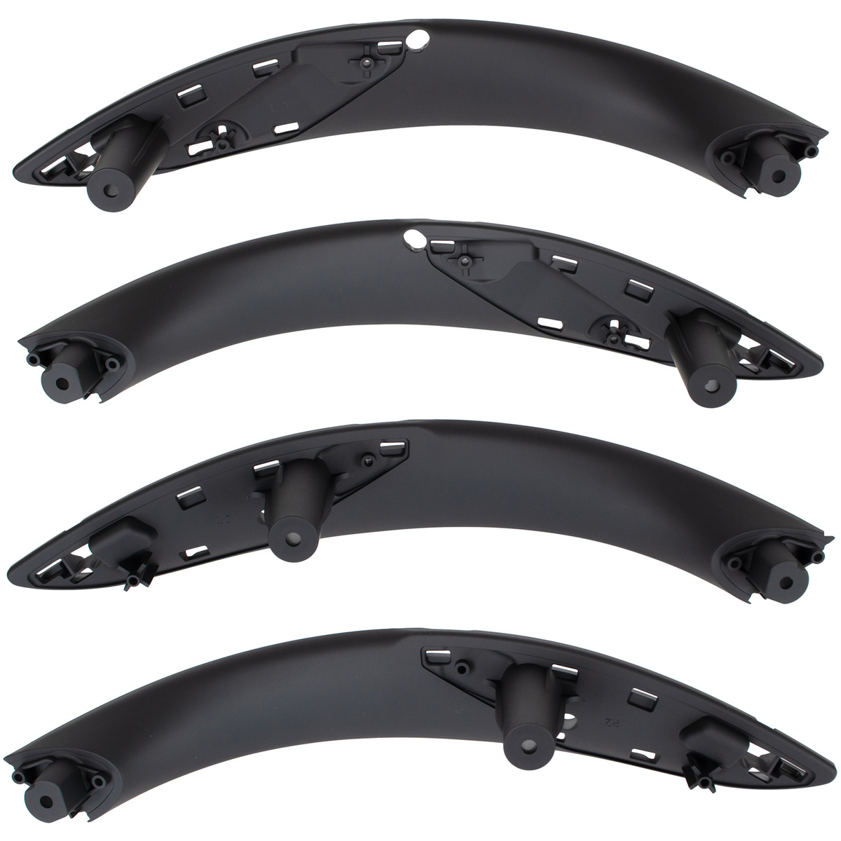 BMW 3 F30 F31 11-19 zestaw uchwytów wewnętrznych drzwi przednich + tylnych 4 szt. KPL CZARNE