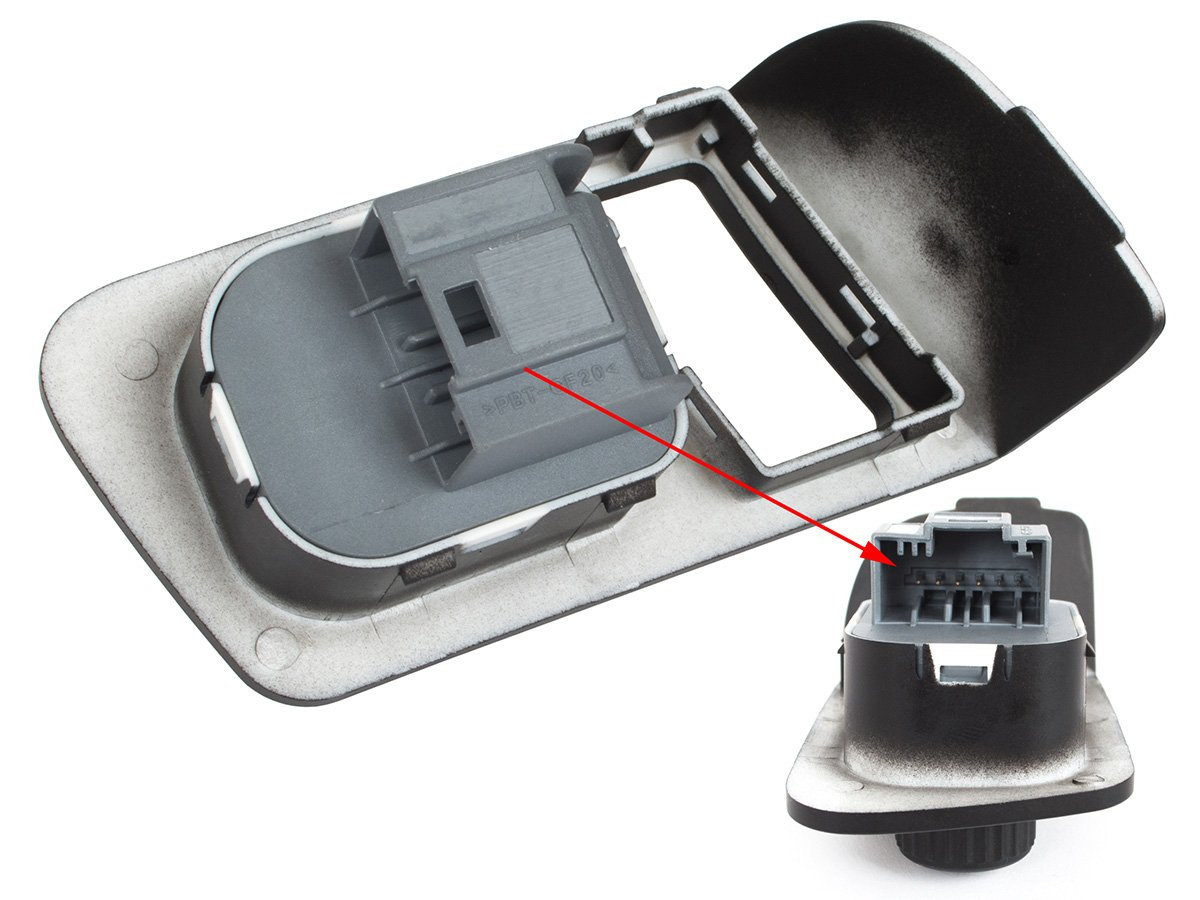VW Touran 2003- przełącznik regulacji lusterek elektrycznych