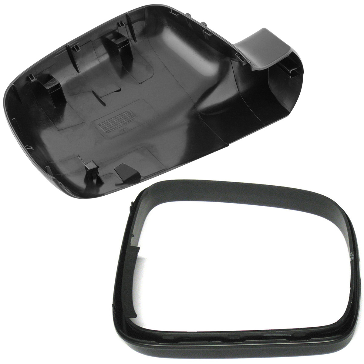 VW T5 03-15 obudowa + ramka lusterka zewnętrznego CZARNA lewa 2 szt. KPL