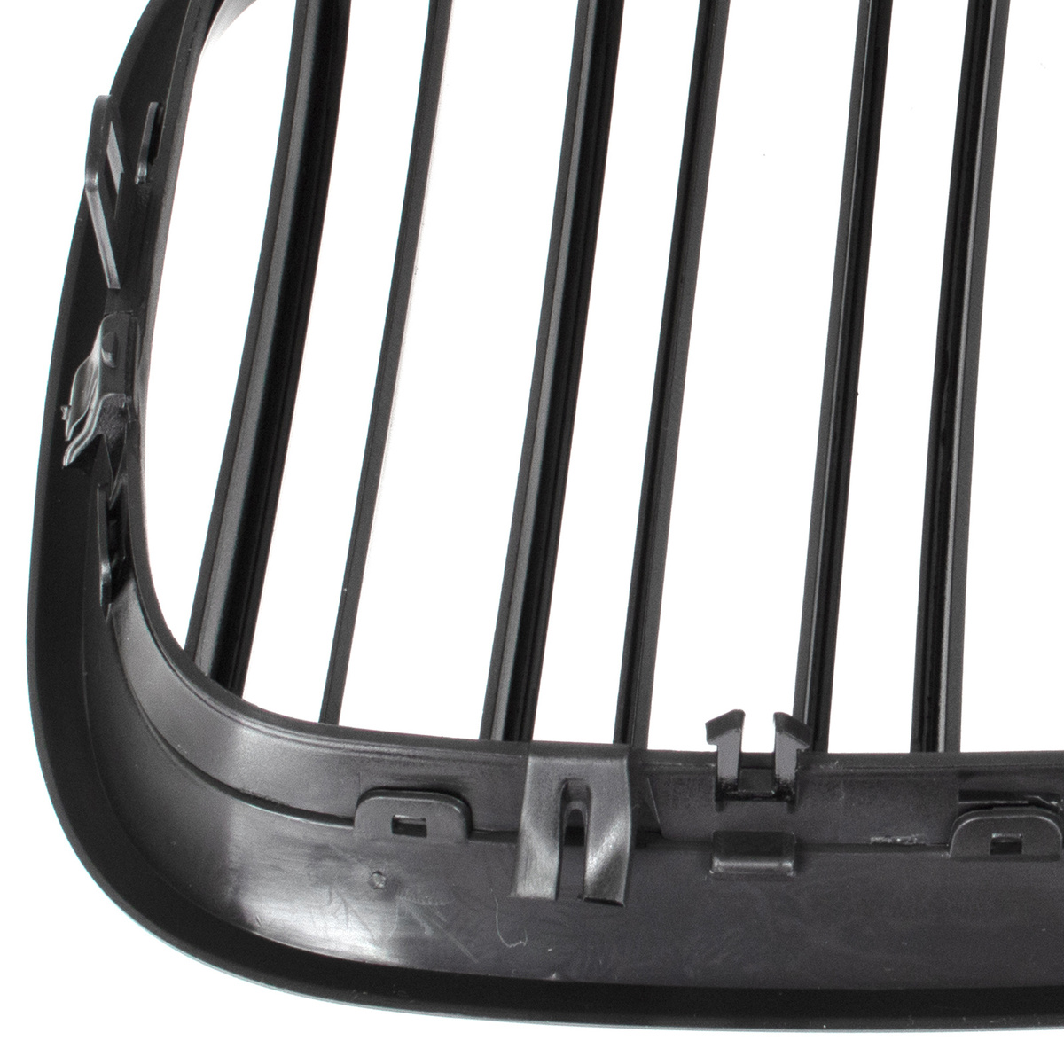 BMW X5 E70 06-13 atrapy między reflektory (nerki) lewa + prawa kpl. BLACK GLOSSY DOUBLE BAR