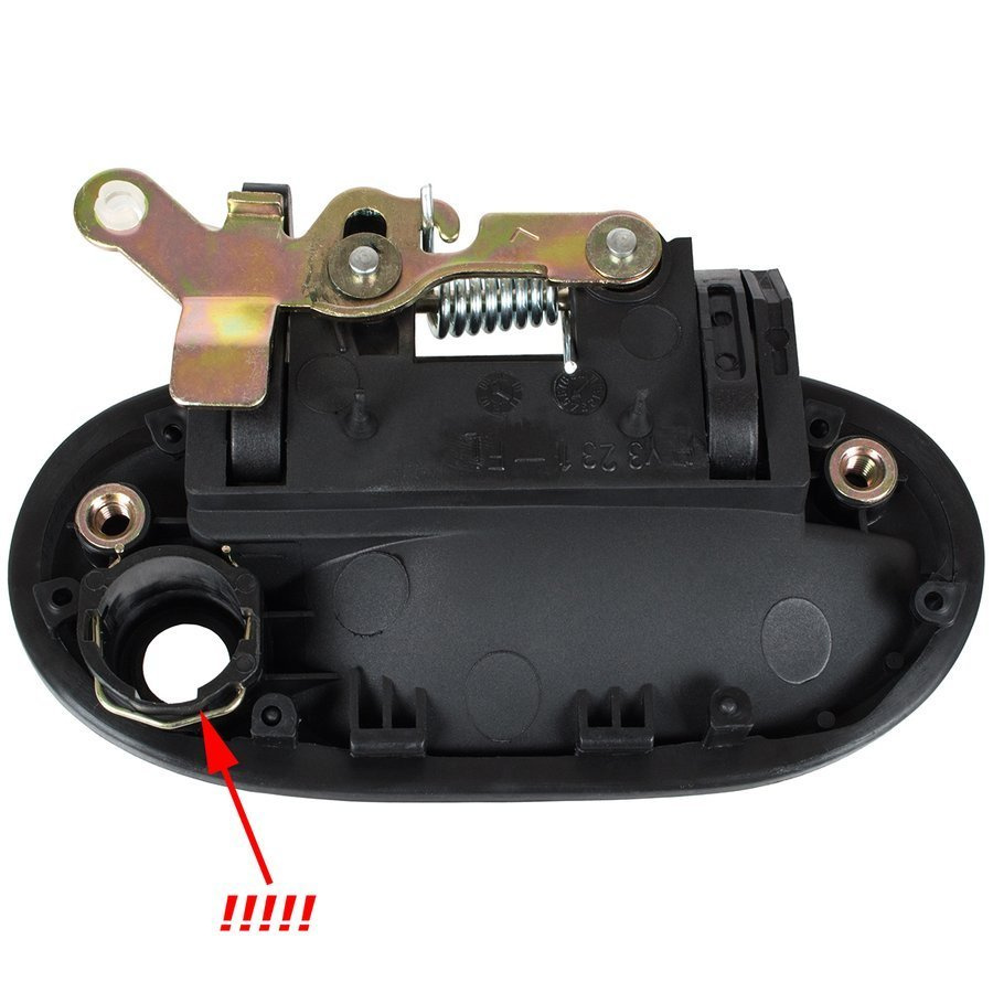 Hyundai Accent 94-00 klamka zewnętrzna przednia Z CYLINDERKIEM lewa 