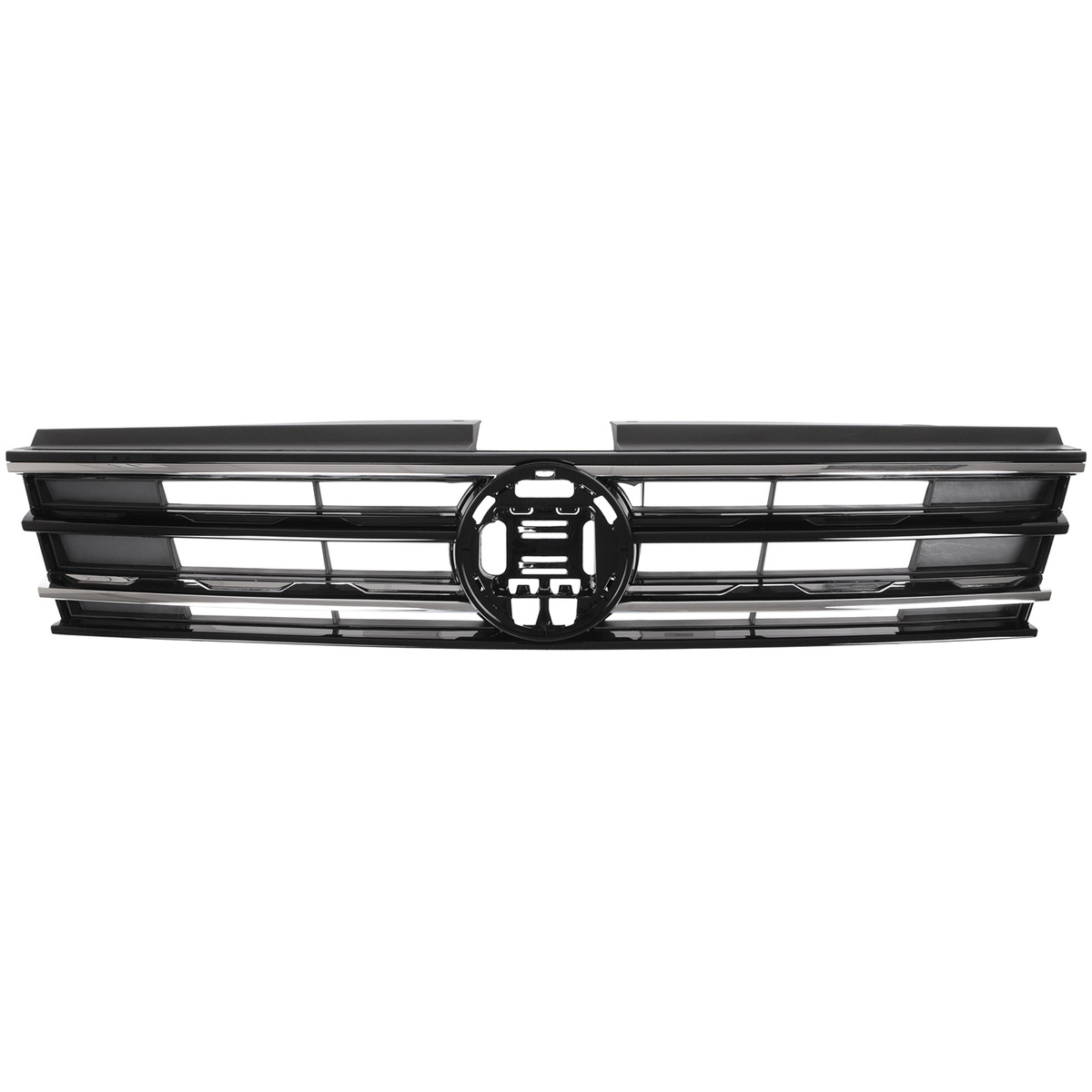 VW Tiguan II 16-20 atrapa między reflektory (grill) CZARNA + CHROM