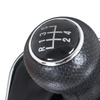VW Golf IV 97-03 gałka zmiany biegów CZARNA + mieszek z ramką CHROM 5 BIEGÓW OTWÓR 23MM