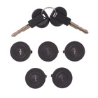 Fiat SCUDO 96-06 wkładki zamków drzwi 5 szt. KPL