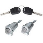 Skoda Octavia I 96-10 wkładki zamków drzwi przednich L+P 2szt. KPL